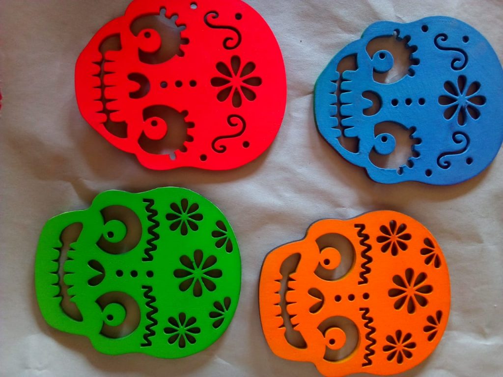 Skull Coasters Set Of 4 — Fandango Trading - Mexican Folk Art