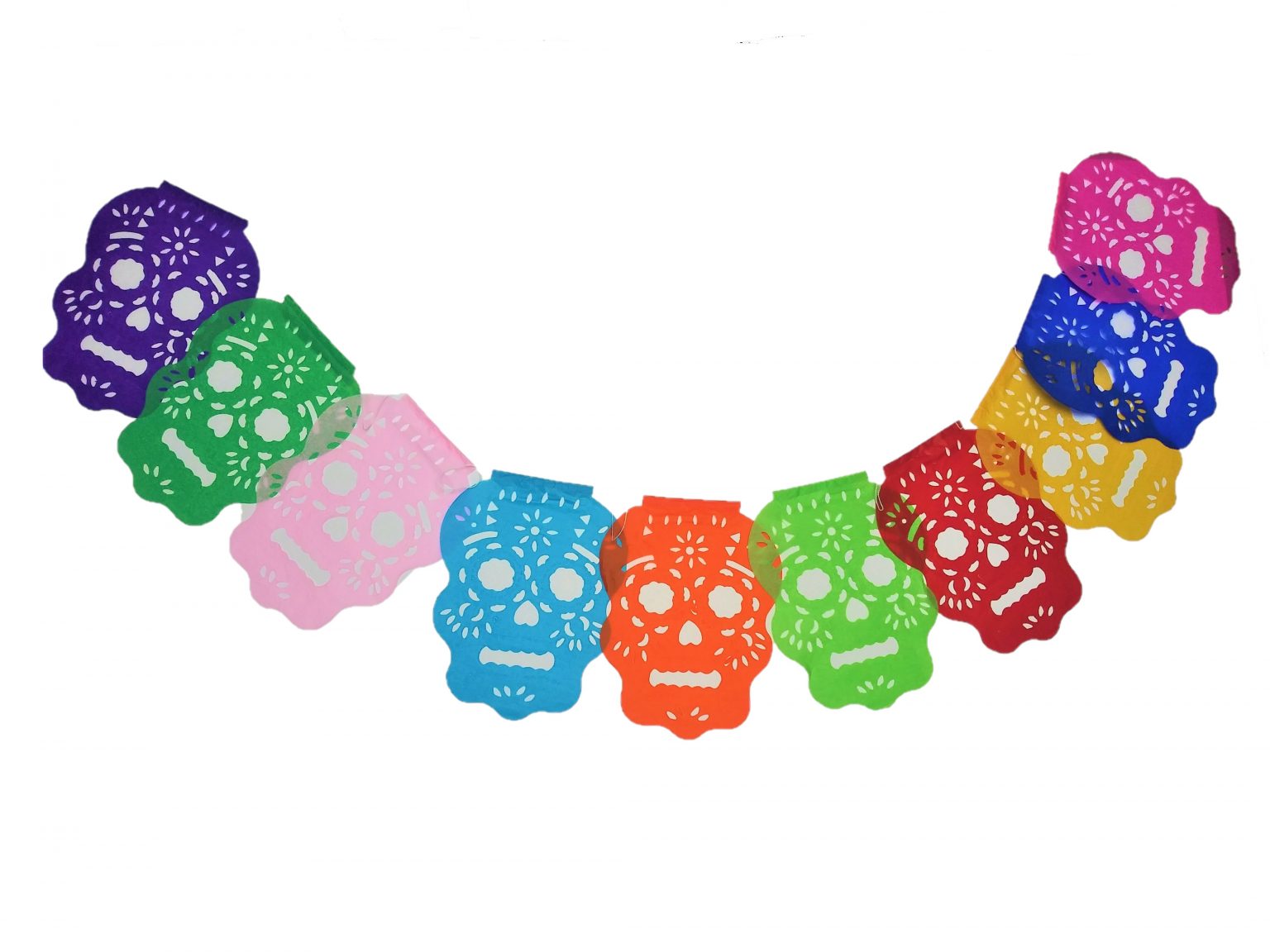 Papel Picado Banner Skull — Fandango Trading Mexican Folk Art 5775
